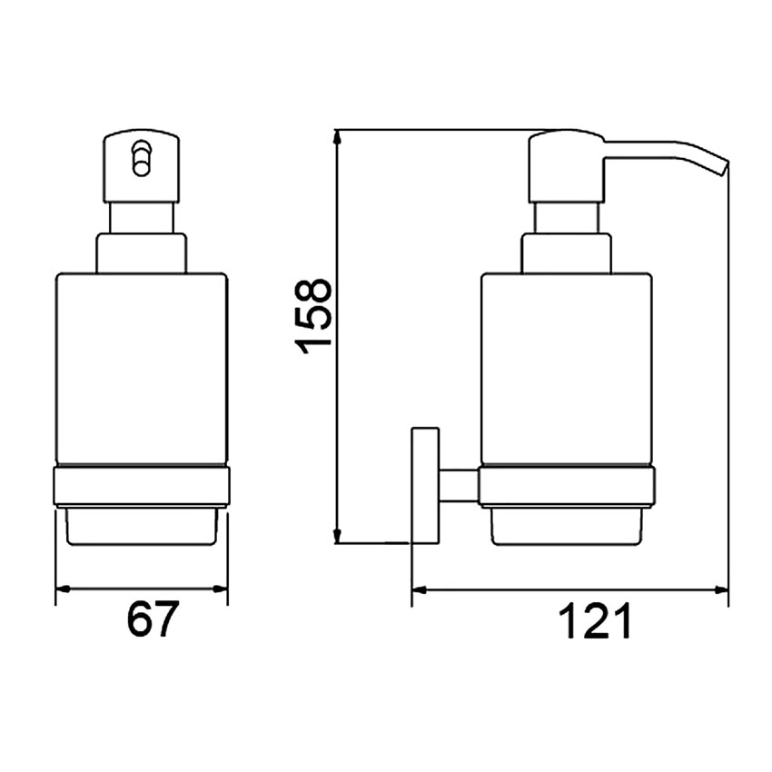 Дозатор Timo Selene 12039/03 черный изображение