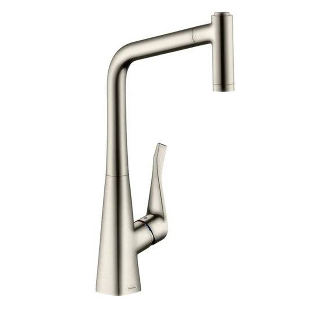 Смеситель для кухни Hansgrohe Metris сталь 14820800