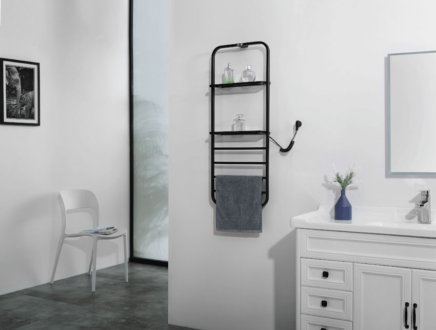 Электрический полотенцесушитель Black&White N-337B изображение