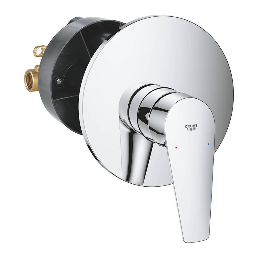 Встраиваемый смеситель Grohe BauEdge 29078001 внешняя и встраиваемая части, хром
