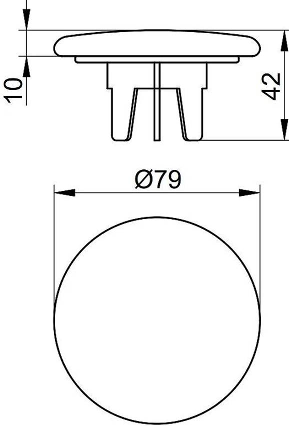 Крышка для умывальника Keuco 59990310001 керамическая изображение