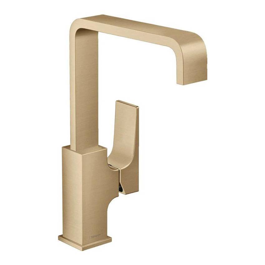 Смеситель для раковины Hansgrohe Metropol 230 32511140 шлифованная бронза