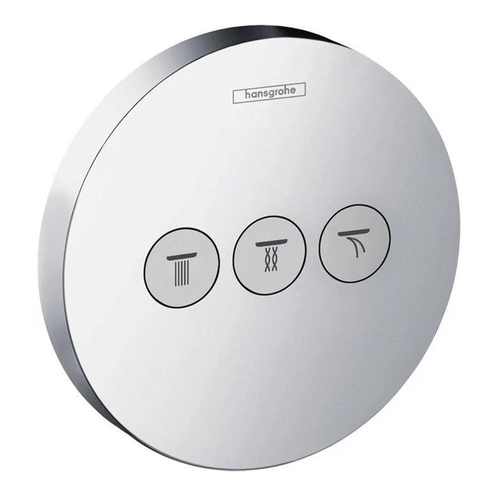 Переключатель потоков Hansgrohe ShowerSelect S 15745000 для 3 потребителей (внешняя часть)