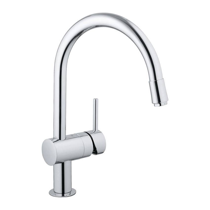 Смеситель для кухни Grohe Minta 32918000 с выдвижным изливом