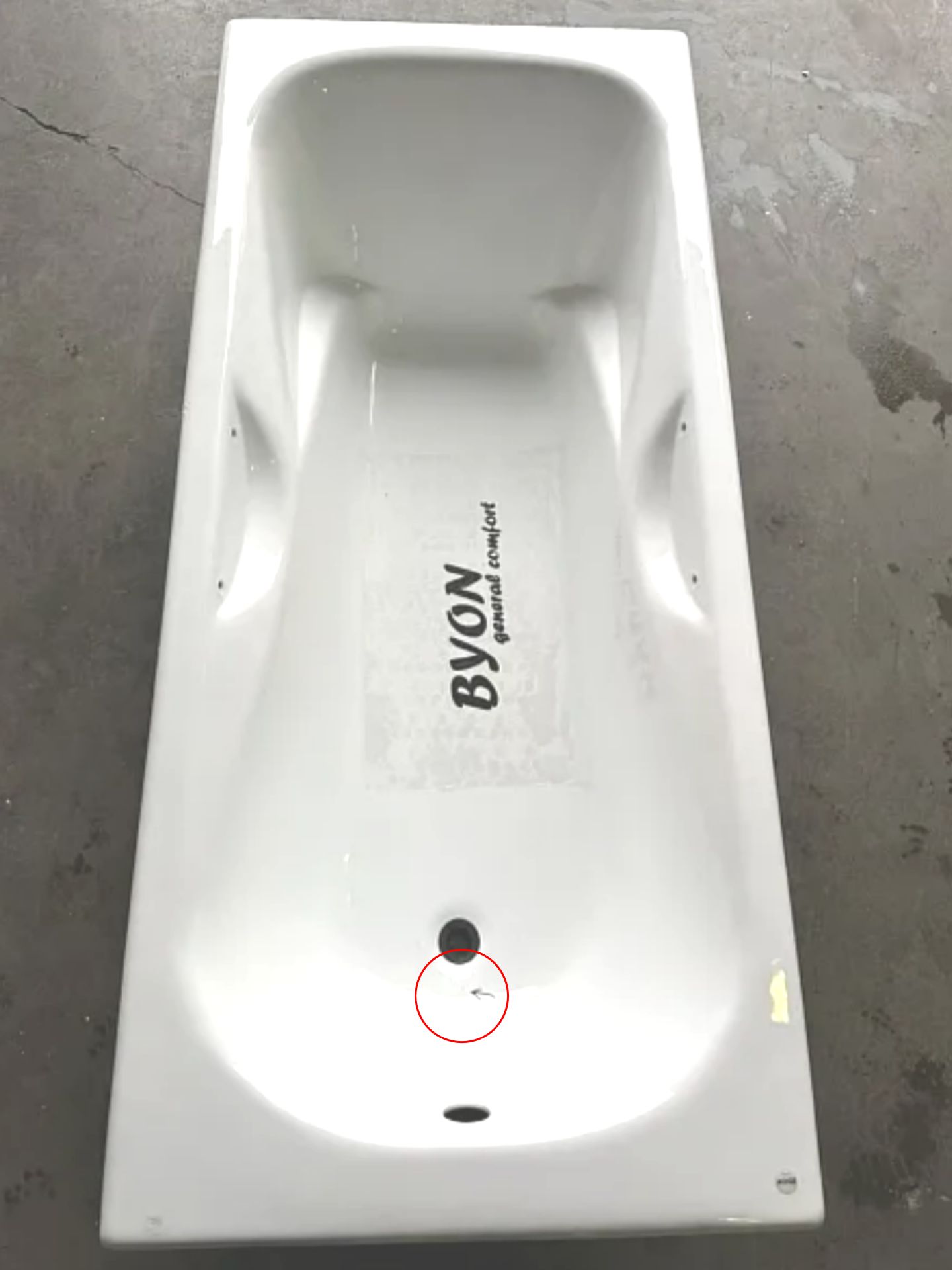 ВАННА чугунная  BYON 15 - 170*75*42 (№ 0233) изображение