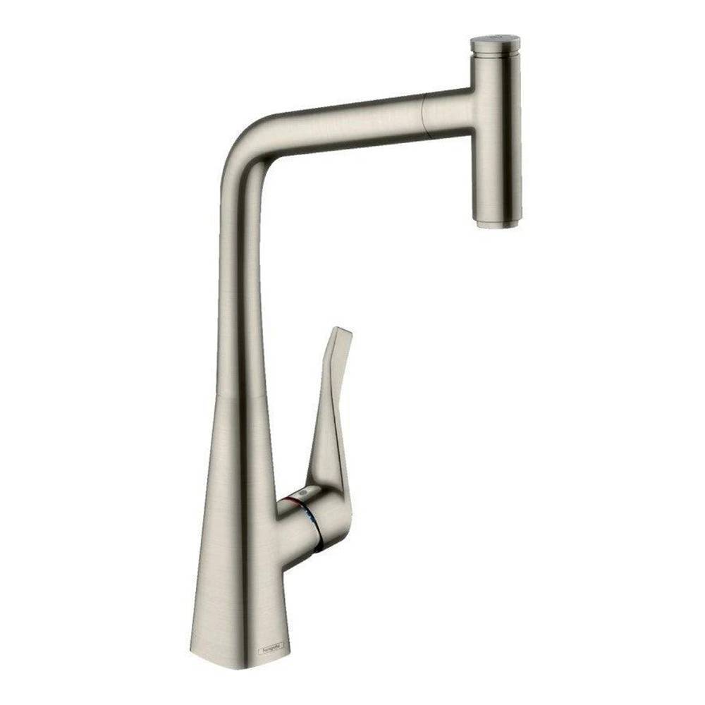 Смеситель для кухни Hansgrohe Metris Select сталь 14884800