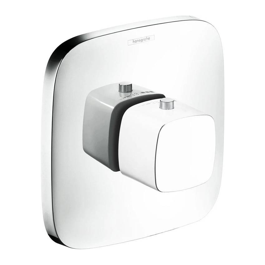 Термостат Hansgrohe PuraVida Highflow белый/хром 15772400