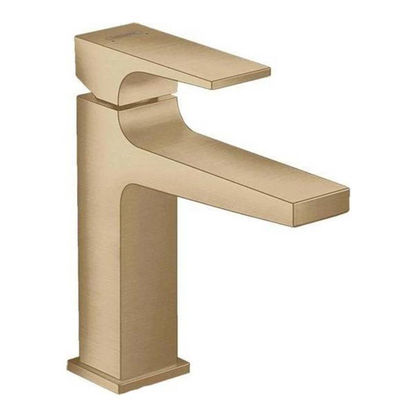 Смеситель для раковины Hansgrohe Metropol 110 со сливным клапаном Push-Open 32507140 бронза