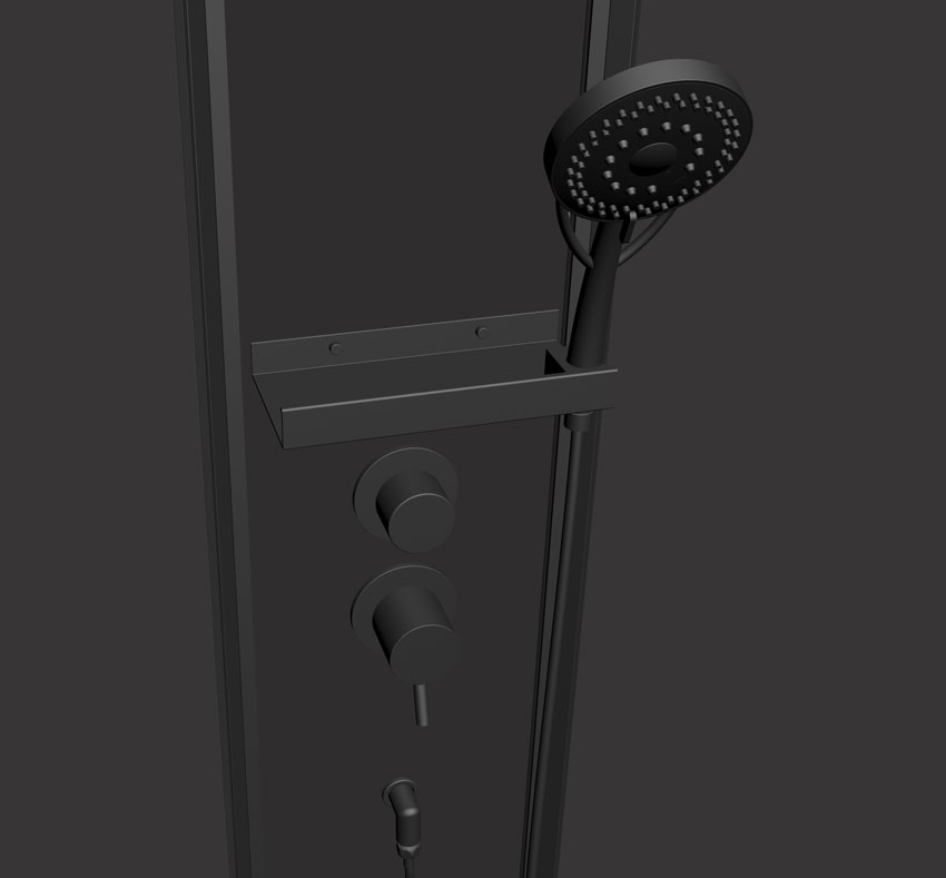 Душевая кабина Timo Premium ILMA Black  902 R изображение