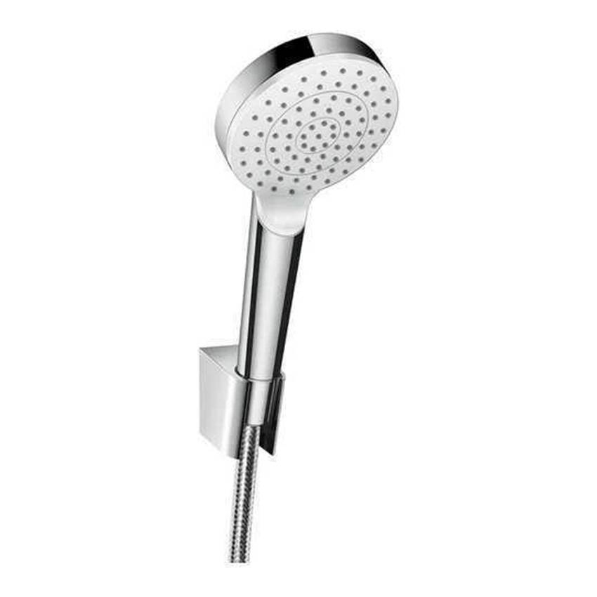 Душевой гарнитур Hansgrohe Crometta 1jet 26567400 с держателем и шлангом 160 см, белый/хром