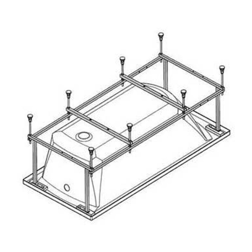 Каркас для ванны Santek Каледония 170x75 1.WH30.2.392