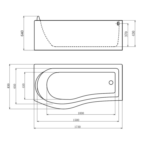 Ванна акриловая Gemy G9010 B R изображение