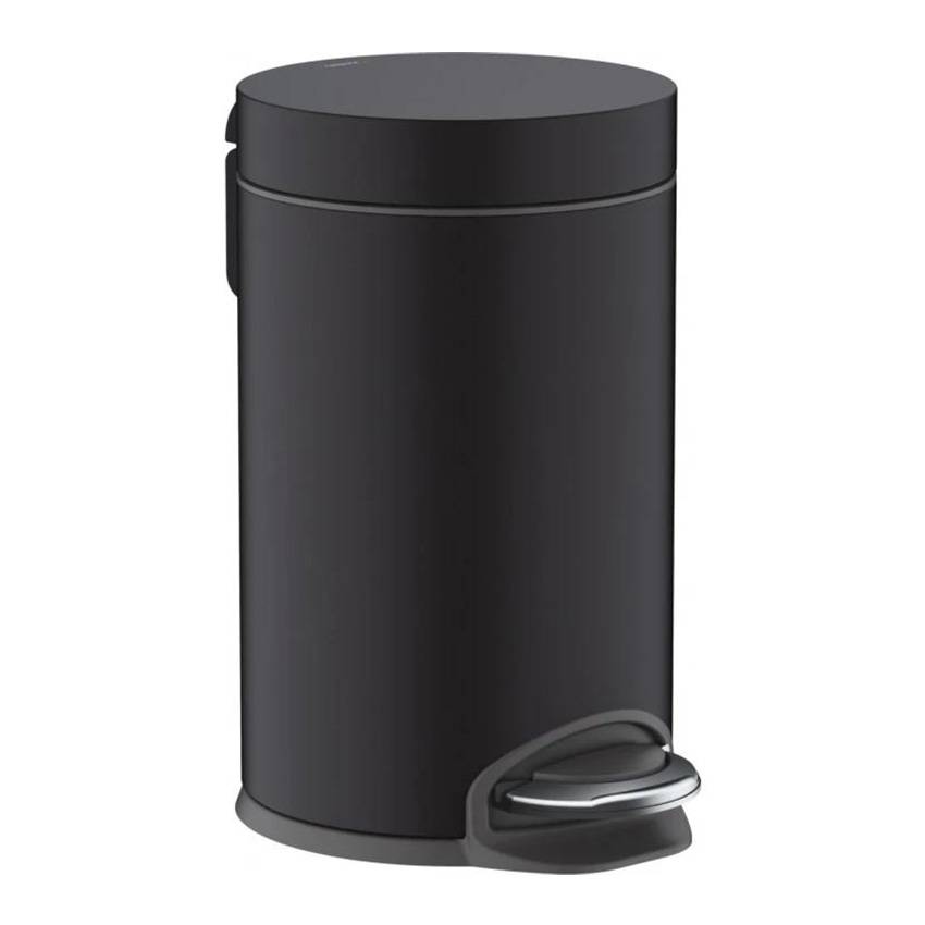 Корзина для мусора с педалью 3 л Hansgrohe AddStoris 41775670 черная матовая