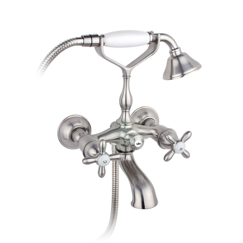 Смеситель для ванны с душем Timo Ritz 0144Y silver cross