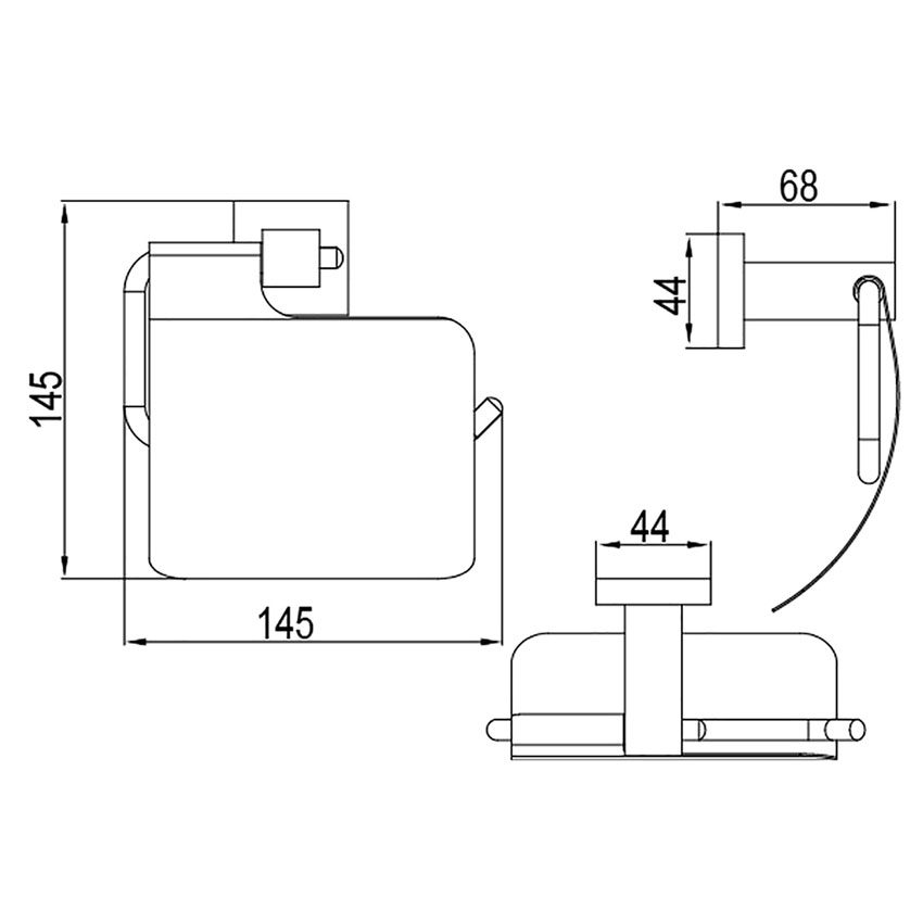 Бумагодержатель Timo Selene 10042/00 хром изображение