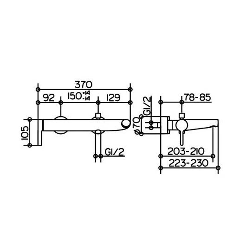 Смеситель для ванны Keuco Edition 400 51520010100 изображение