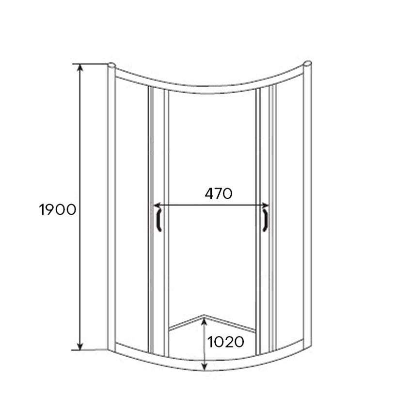 Душевой угол Timo Altti 609 Foggy Glass 90х90х190 изображение