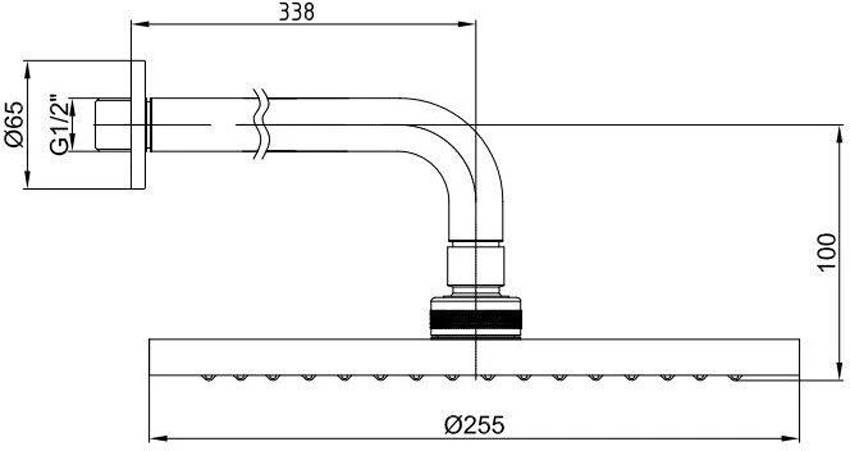 Верхний душ E.C.A. Myra 102145034EX изображение