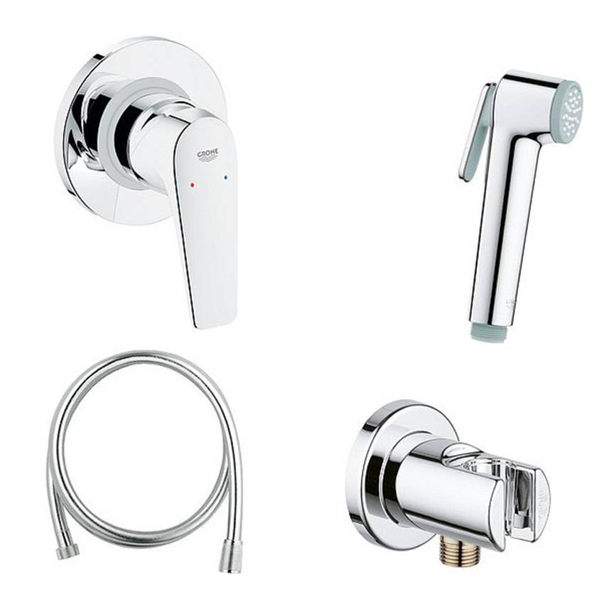 Встраиваемый смеситель Grohe BauFlow 124900 с гигиеническим душем
