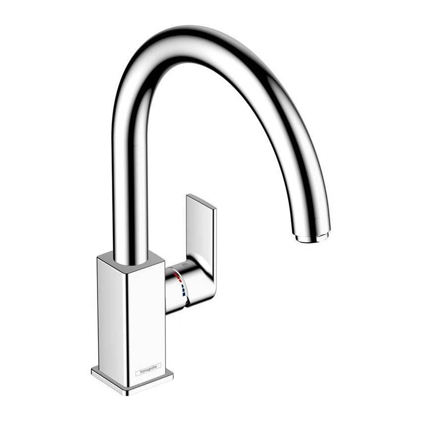 Кухонный смеситель 260 однорычажный с поворотным изливом Hansgrohe Vernis Shape M35 71871000 хром