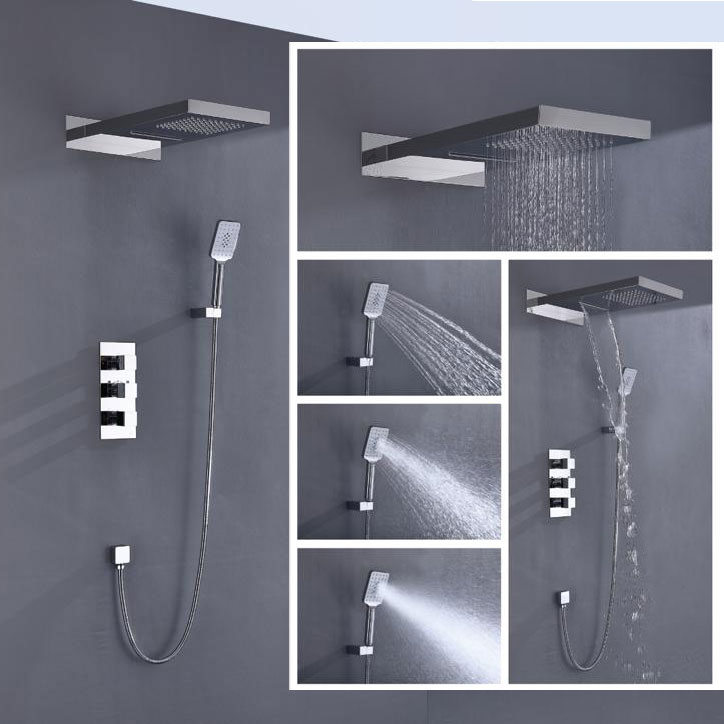 Душевая система встроенная с термостатом Timo Petruma SX-5039/00SM хром изображение