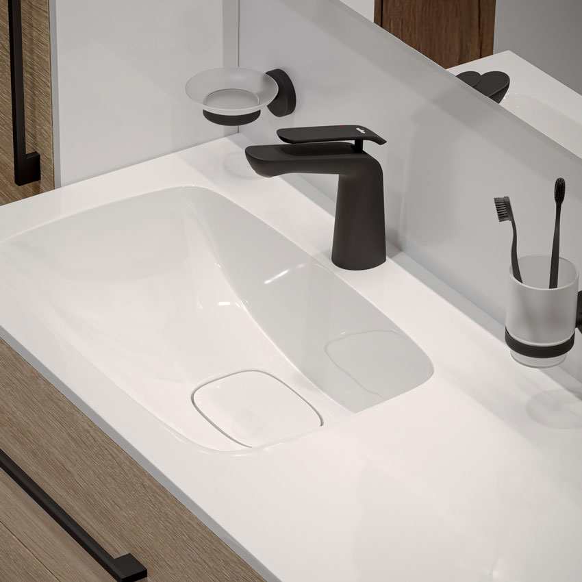 Смеситель для раковины Timo Olivia 3261/03F черный изображение