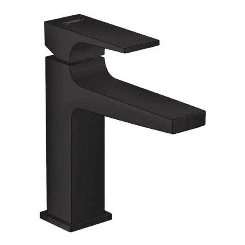 Смеситель для раковины Hansgrohe Metropol 110 со сливным клапаном Push-Open 32507670 матовый черный