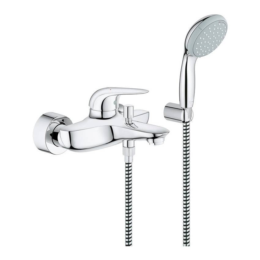 Смеситель для ванны Grohe Eurostyle с душевым набором 2372930A