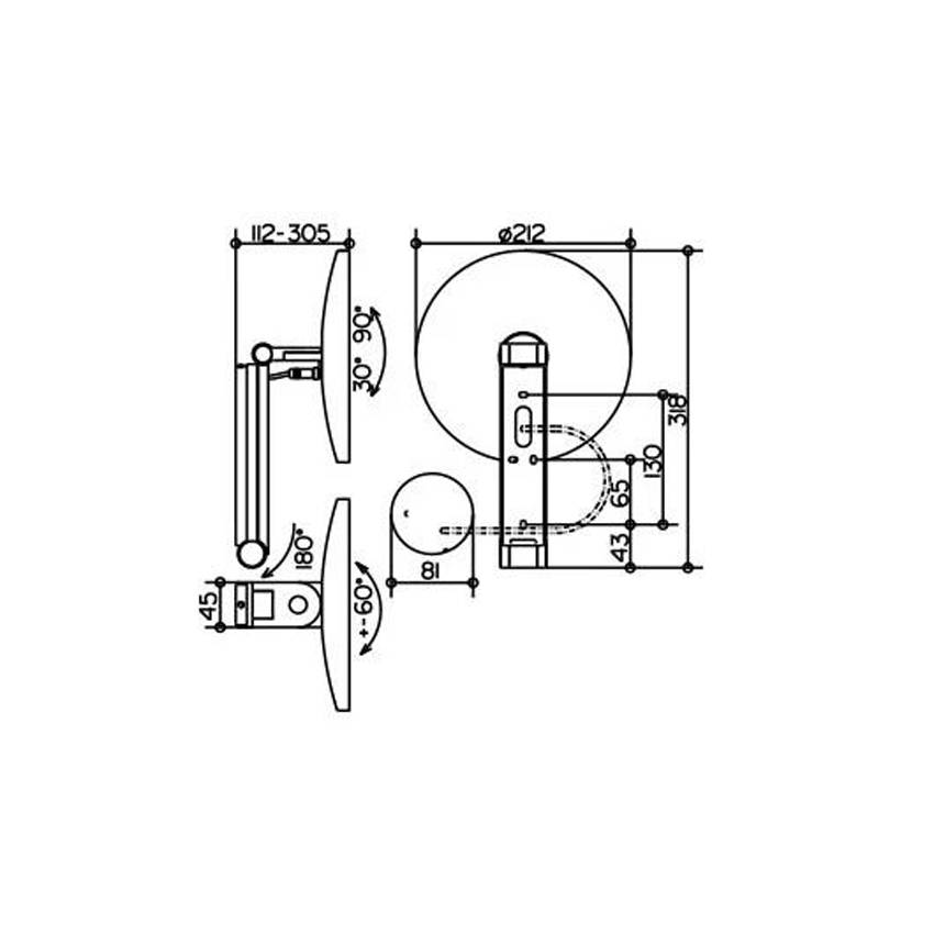 Косметическое зеркало Keuco iLook_ move 17612019002 изображение
