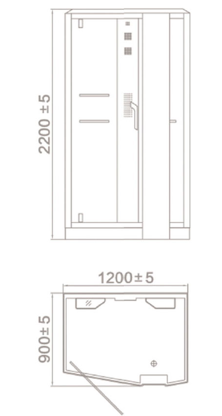 Душевая кабина Orans OLS-SR89105S white изображение