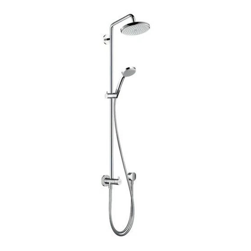 Душевая система Hansgrohe Croma 220 Showerpipe Reno 27224000 поворотный держатель 400 мм, ½’