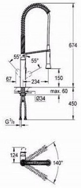 Смеситель для кухни Grohe K7 32950DC0 изображение