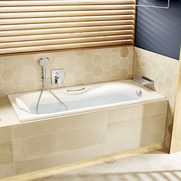 Ванна чугунная Roca Malibu 150х75 с ручками  anti-slip изображение