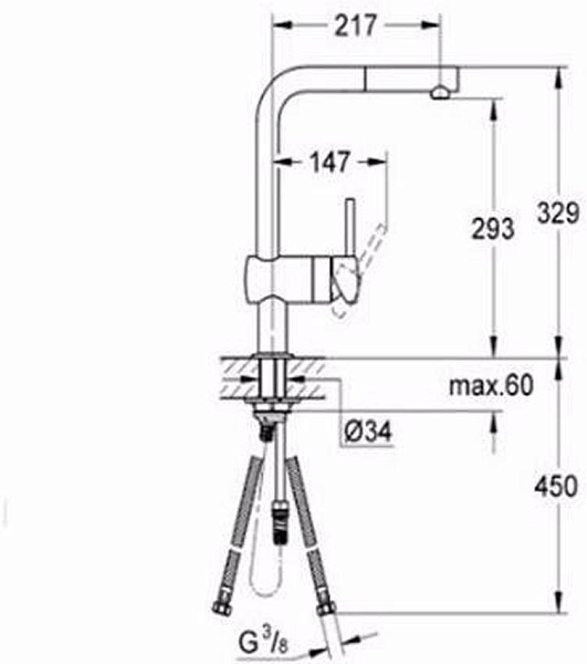 Смеситель для кухни Grohe Minta 32168000 изображение