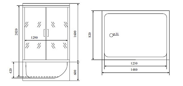 Душевая кабина Timo Lux TL1505 изображение