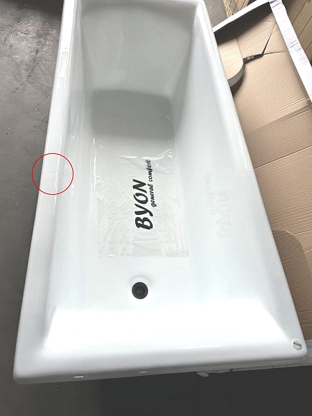 Ванна чугунная Byon MILAN 170x70x42 (№7712) изображение