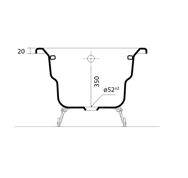 Ванна чугунная Aquatek Гамма 150x75 изображение