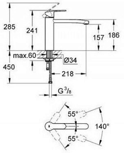 Смеситель для кухни Grohe Eurostyle Cosmopolitan 31124002 изображение