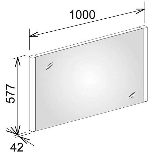 Зеркало с подсветкой Keuco Royal Reflex 100x57 14296003000 изображение