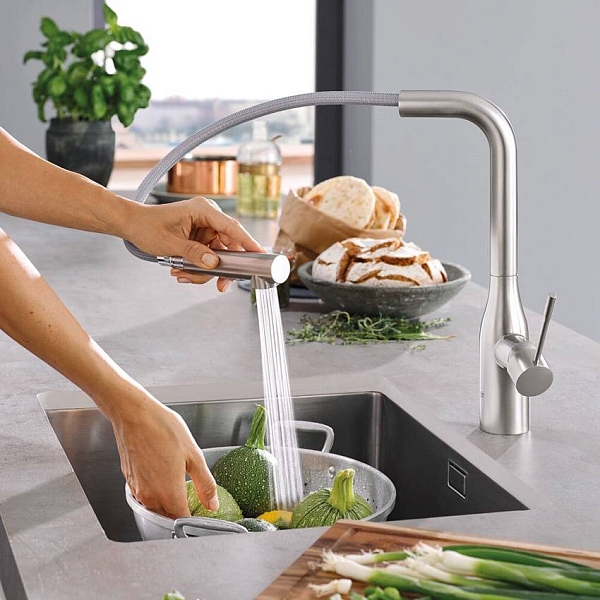 Смеситель для кухни Grohe Essence 30270DC0 суперсталь изображение