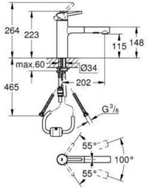 Смеситель для кухни Grohe Concetto New 30273001 изображение