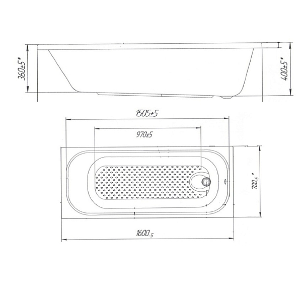 Ванна акриловая Poseidon Nika 160x70 изображение
