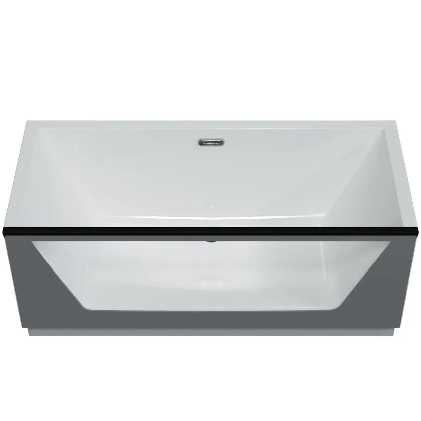 Ванна акриловая Aima Design Neo 170x75 1 стекло матовое серое