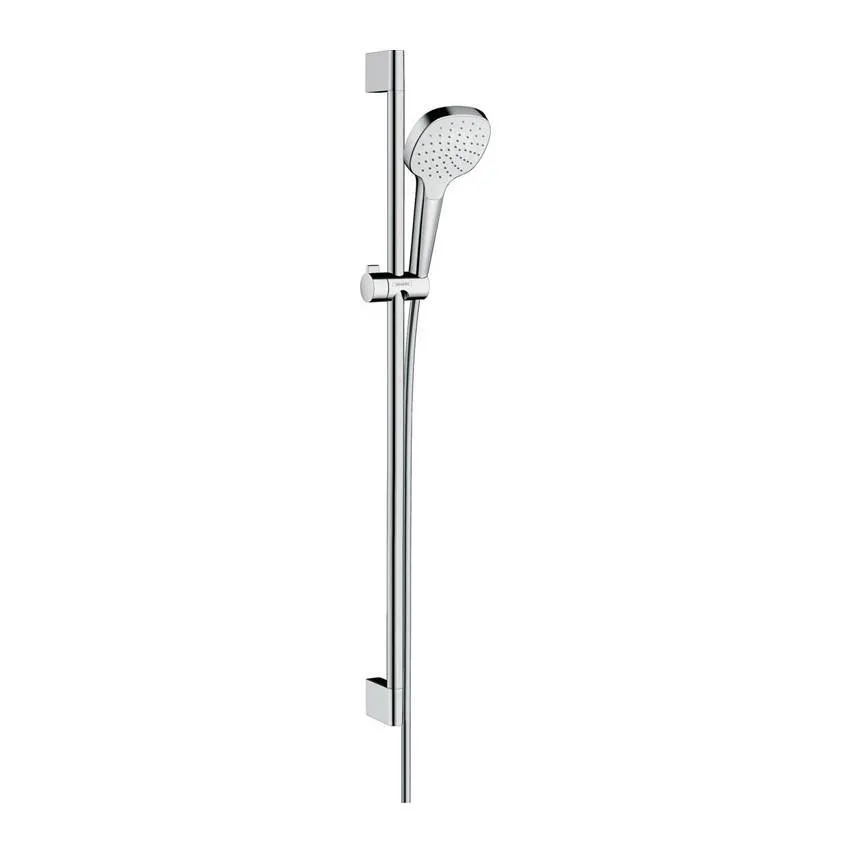 Душевой набор Hansgrohe Croma Select E 26594400, 1jet со штангой 90 см, белый/хром