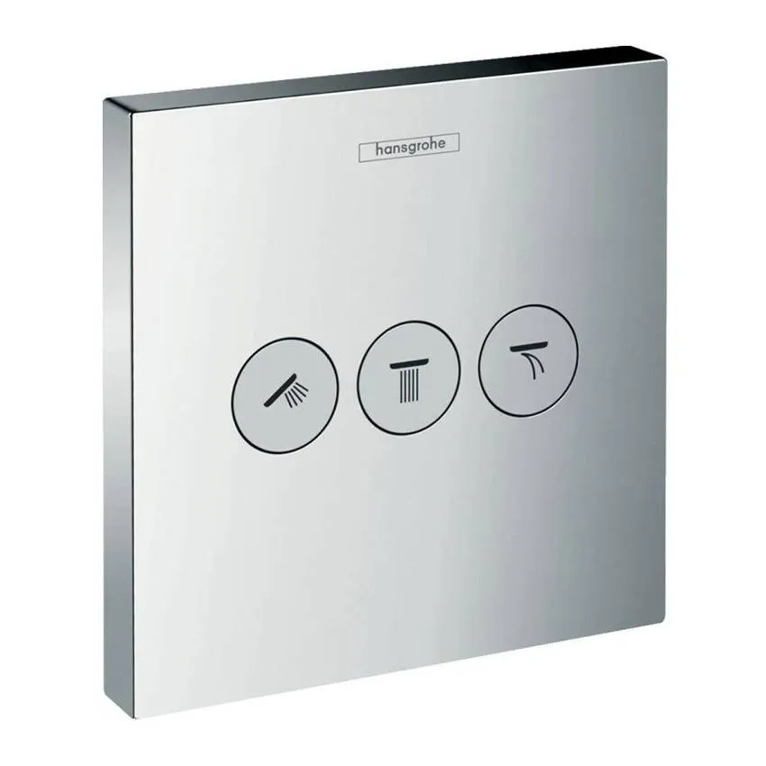 Переключатель потоков Hansgrohe ShowerSelect Trio/Quattro 15764000 на три потребителя