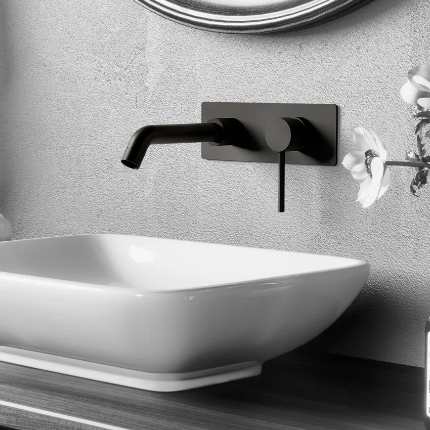 Смеситель для раковины встроенный Timo Saona 2371/03SM черный изображение