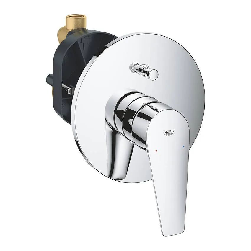 Встраиваемый смеситель Grohe BauEdge 29079001 внешняя и встраиваемая части, хром