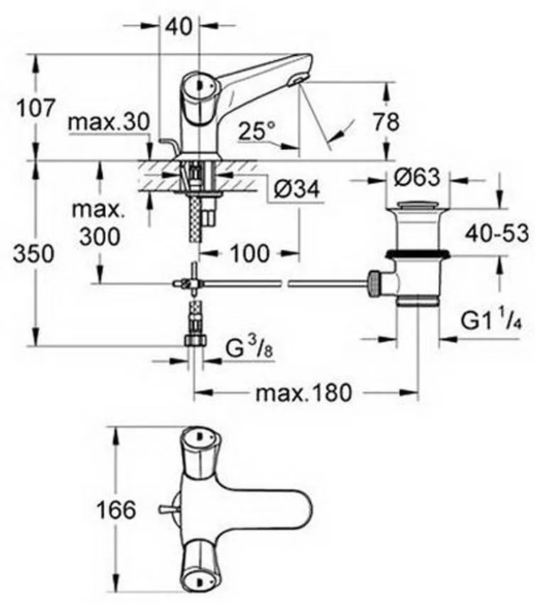 Смеситель для раковины Grohe Costa L 21390001 изображение