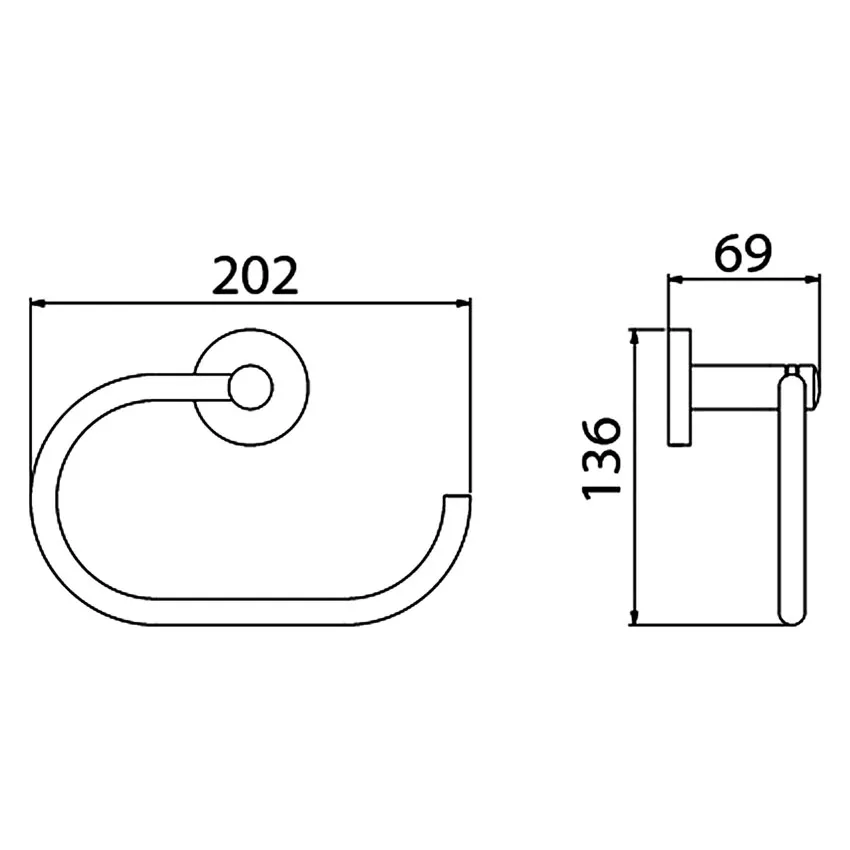 Полотенцедержатель Timo Saona 13050/17 золото матовое изображение