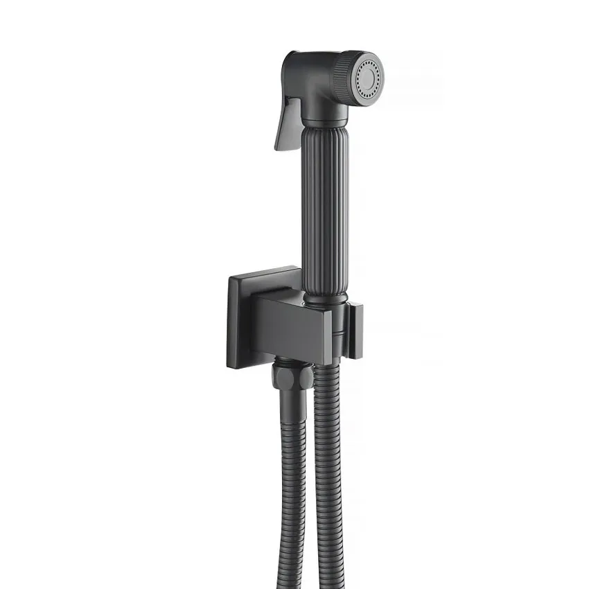 Смеситель встроенный с гигиеническим душем Timo Torne 4389/03SM черный изображение